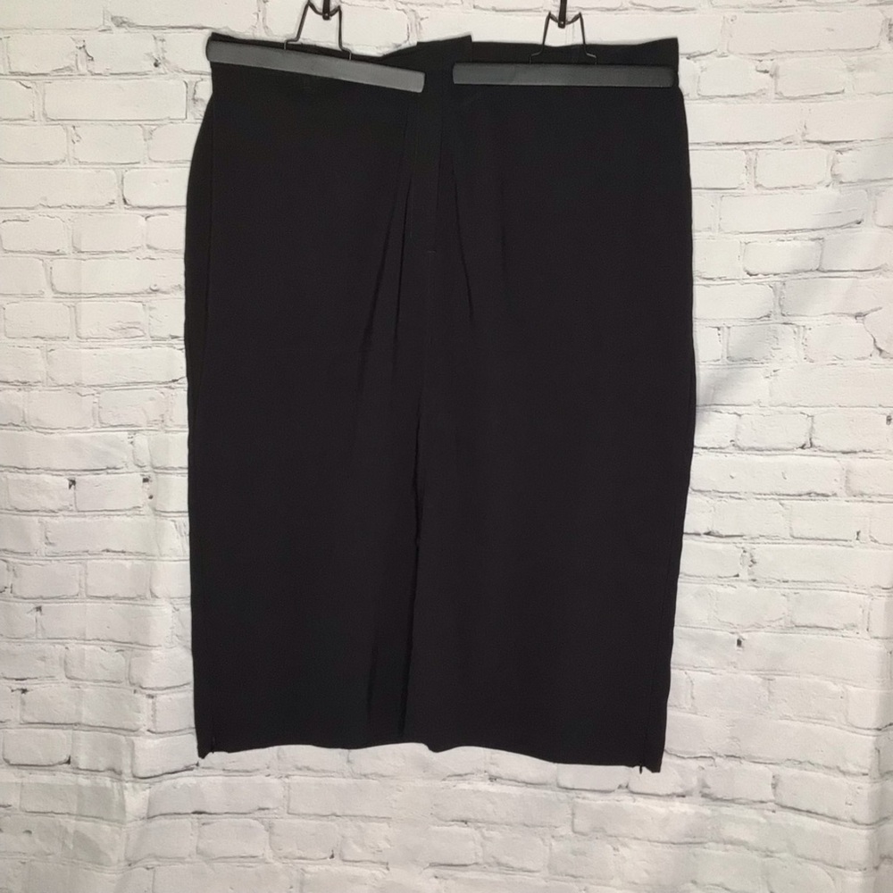Avenue Stretch Black Maxi Straight Skirt 26